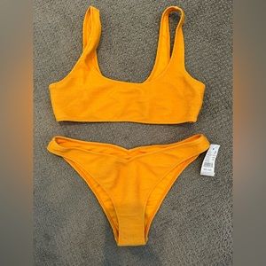Kendall & Kylie PacSun orange bikini, size M